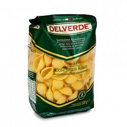 Макаронные изделия «Ракушки рифленые», Del Verde